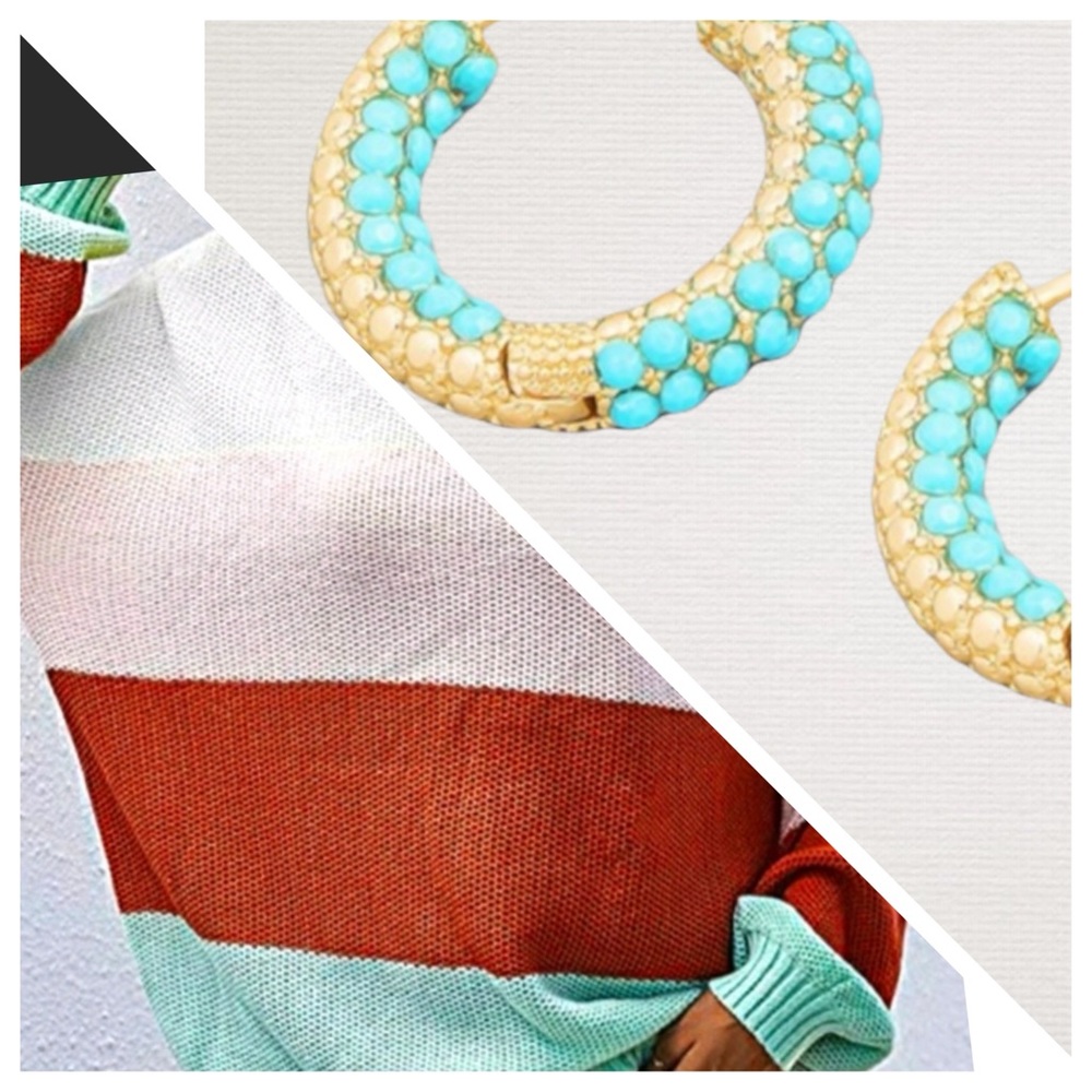LAST ONE! Zara Color-Blocked Sweater - Picture 5 of 6